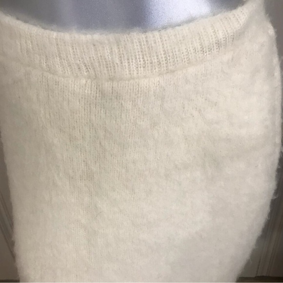 ALIS Vintage Iceland 100% Wool Maxi Skirt Cream Black Women's Size Medium - Picture 5 of 13